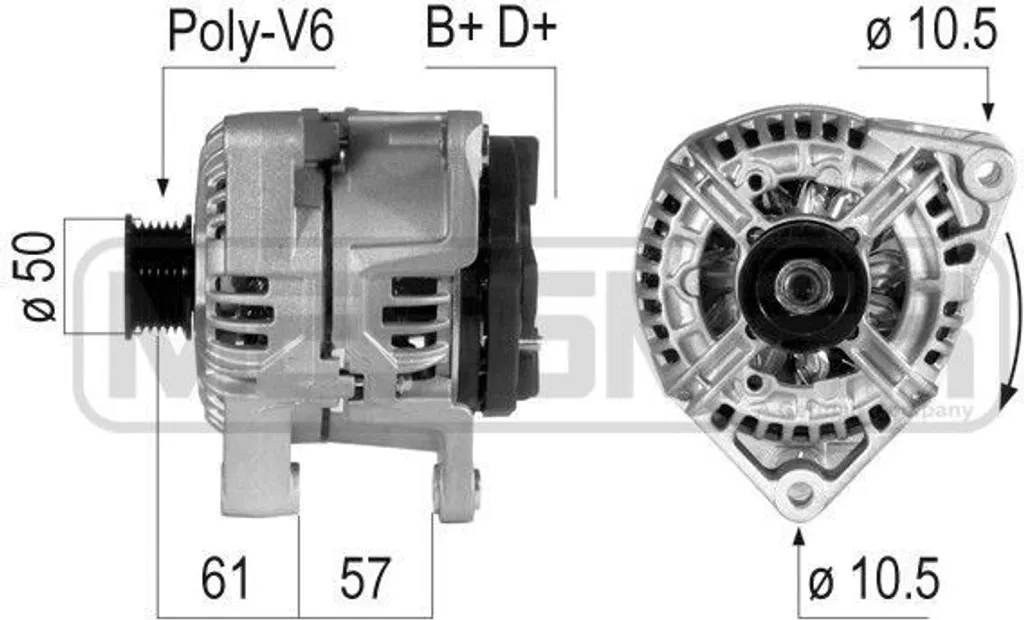 Alternateur de rechange 100A pour Vectra B et Vectra C OE 1516496R