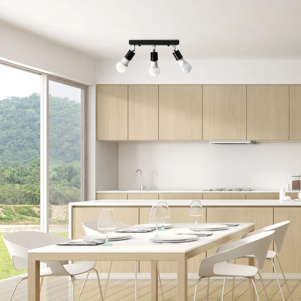 Lampada da Soffitto tooLight App699-3C Line Black | Design 3 Luci E27 - 4