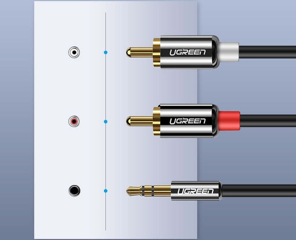 Ugreen AV116 Audio Kabel 3,5 mm Klinke auf 2RCA, 2m, Produktbild 17