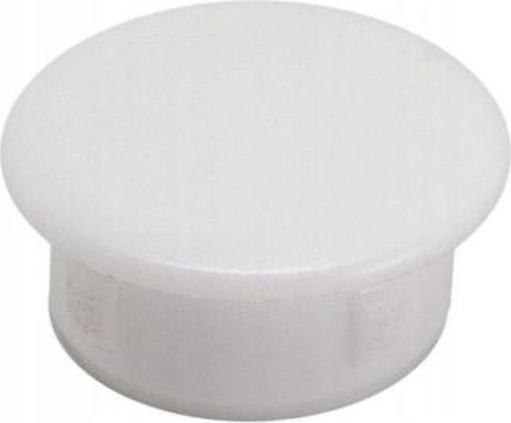 LogistSystem - 10x Abdeckstopfen 3mm - Weiß - Kunststoff Lochstopfen PE - Blindstopfen - Abdeckkappen - Endkappen - Verschlusskappen - für Bohrl...