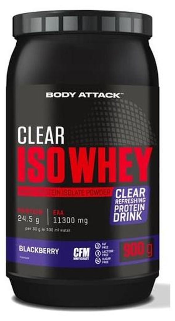 Body Attack Clear Iso Whey – 900 g Orange Produktbild 