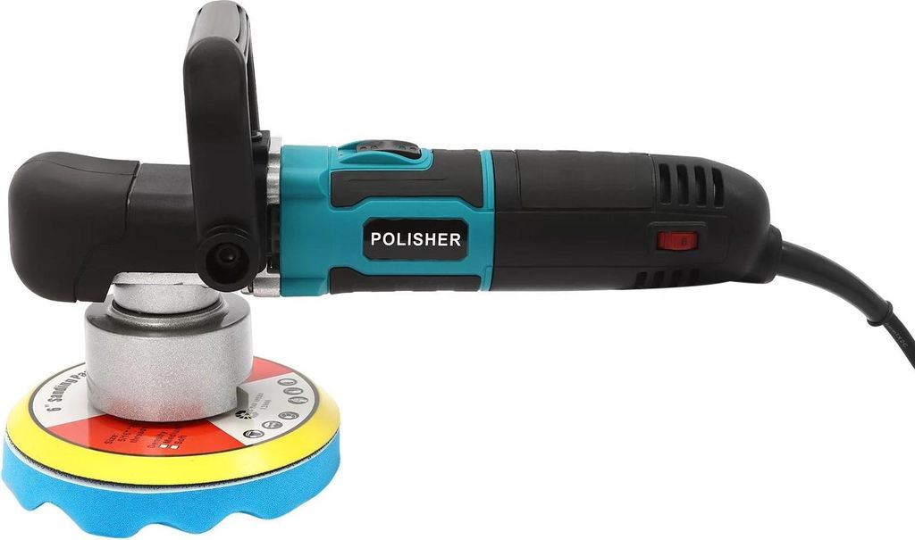 Auto Poliermaschine - Exzenter Polierer Dual Action - 850 W - 6 Stufen - 2000–4500 U/min - 8 mm Hub - 15 cm Teller - EU‐Stecker 220–240 V - S...