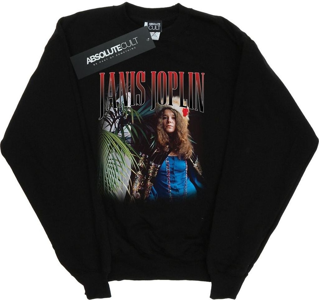 Janis Joplin - "Baron" Sweatshirt für Herren BI43540 (3XL) (Schwarz)
