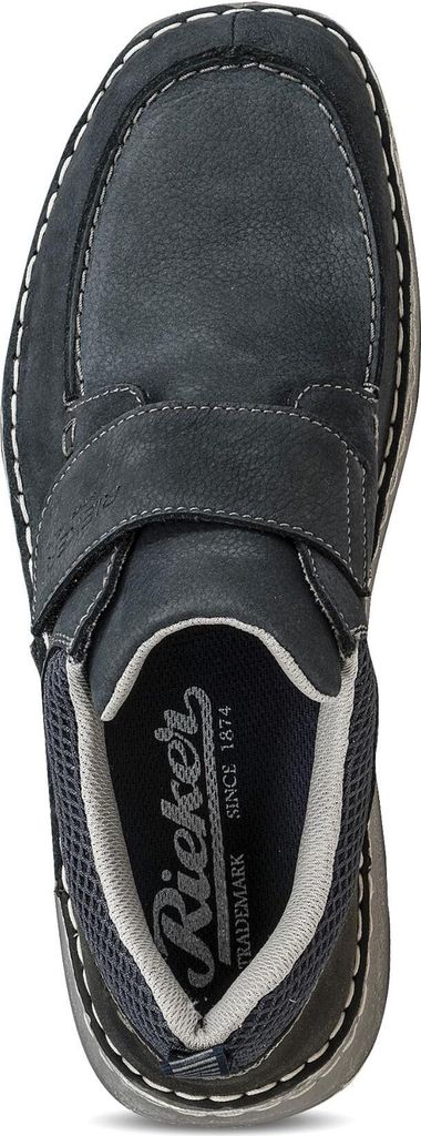 Rieker Slipper - Blau Veloursleder Größe: 41 Normal Produktbild 58