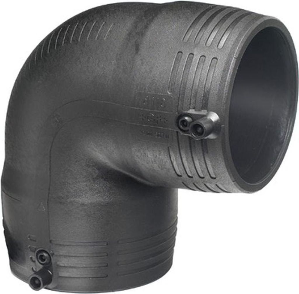 Elektroschweißbogen 90° d90 PE100, SDR11, PN10 Gas/PN16 Wasser