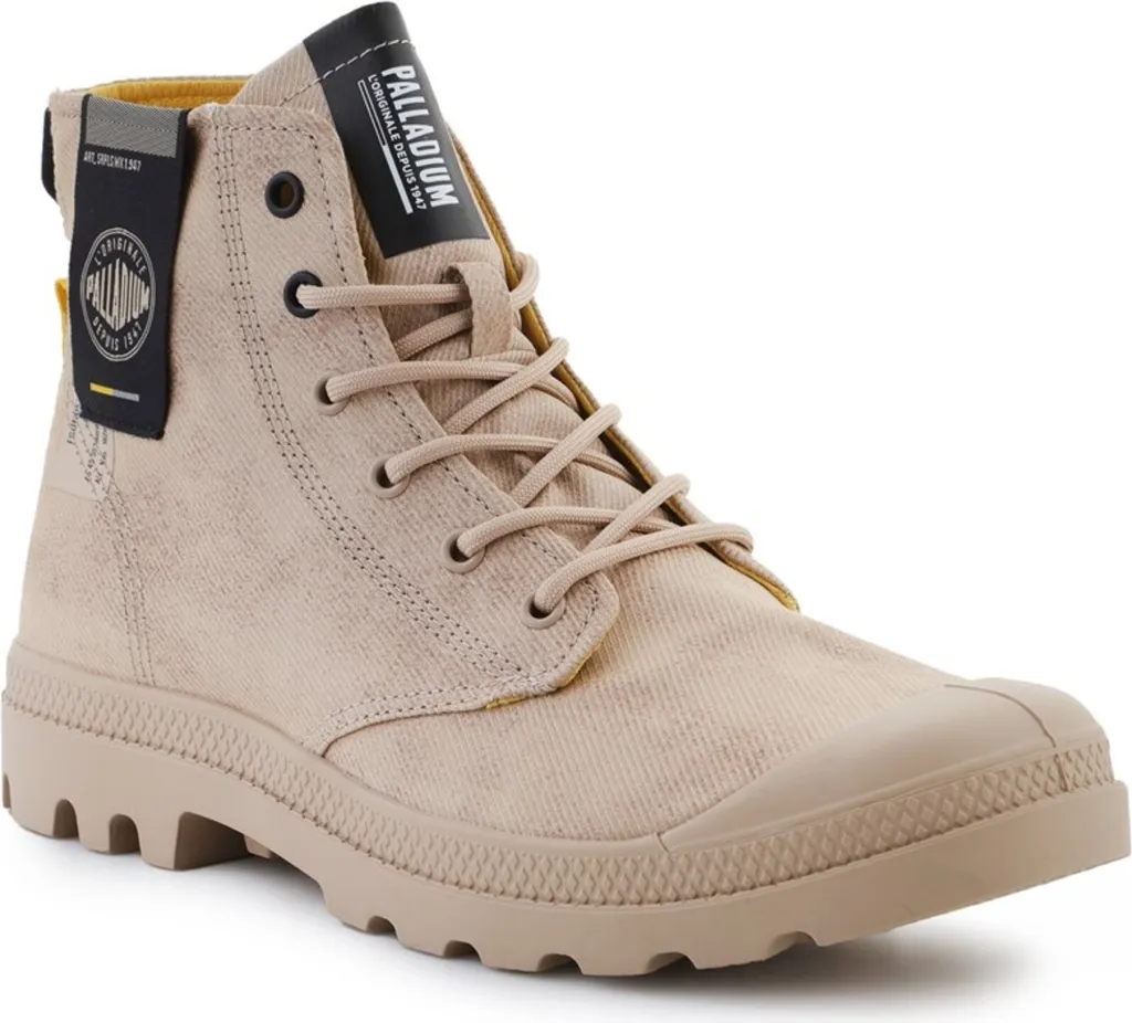 Chaussures montantes Palladium 74389257M style Rangers en toile noire
