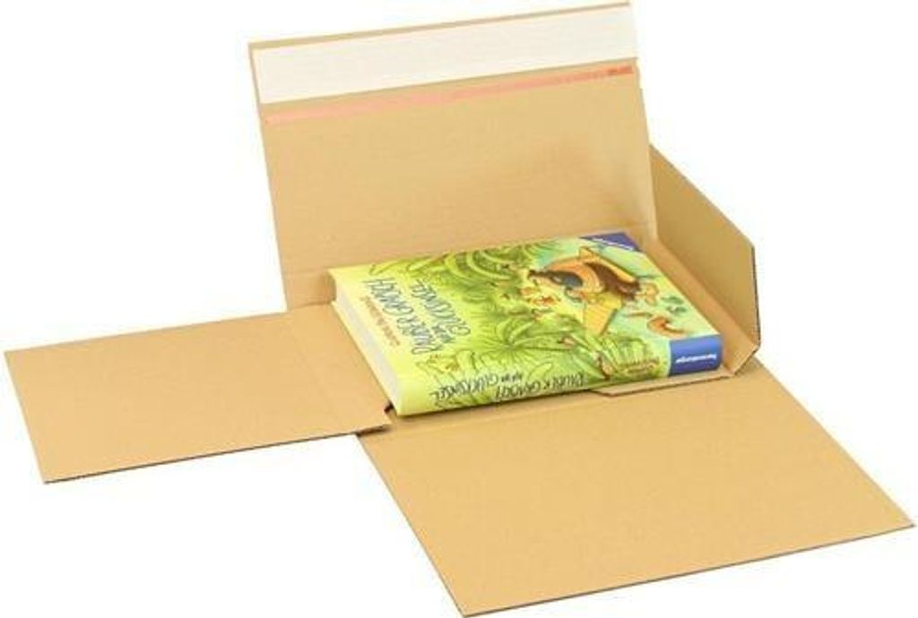 Buchverpackung Drehfix SK-Verschluss Maße 260x185x10-70mm Produktbild 