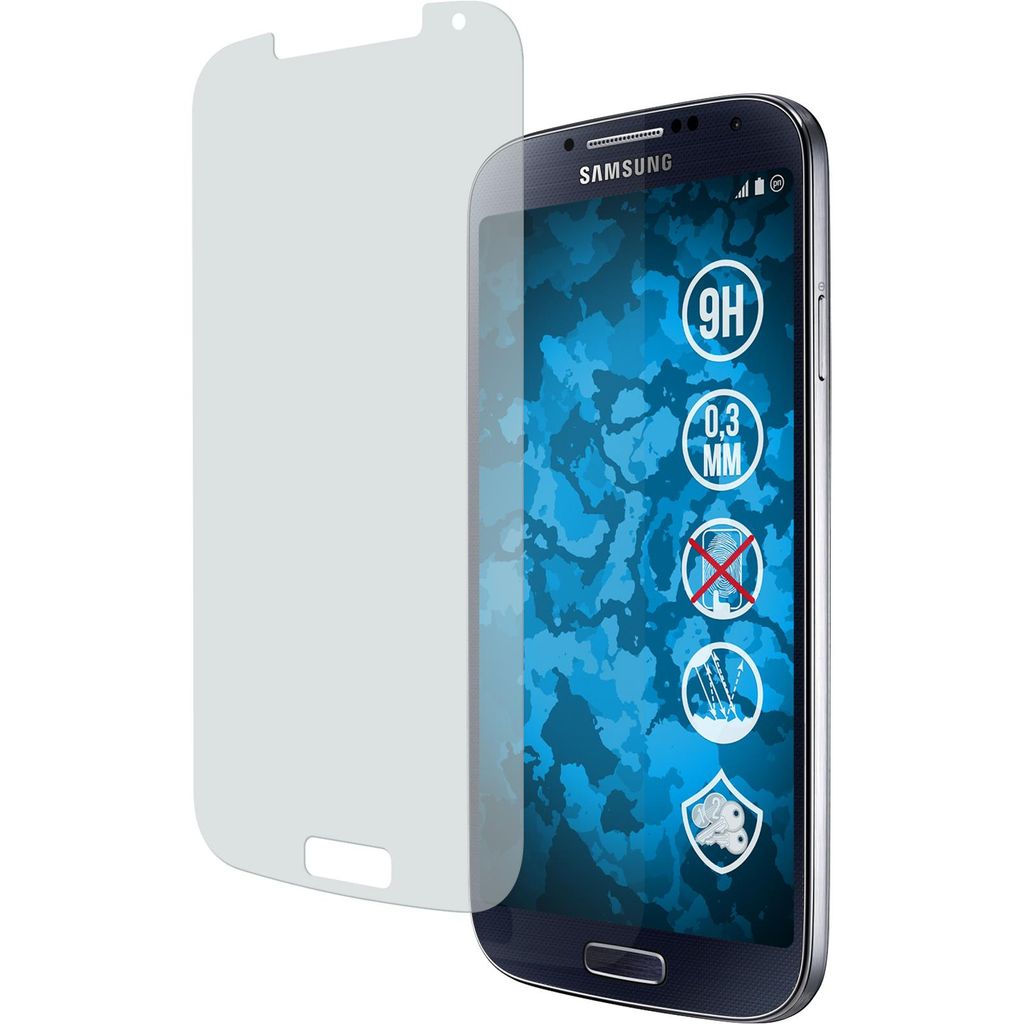 2er-Pack PhoneNatic Glas-Folie matt kompatibel mit Samsung Galaxy S4 - Panzerglas für Galaxy S4