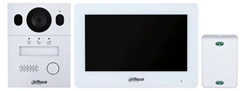 Dahua Dhi-ktx01s & Dhi-vto2003f & Dhi-vth5123h-w-s2 Video-gegensprechanlagen-kit One Size