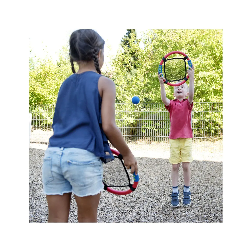 Net Ball Beleduc avec Filet Ergonomique et Balle Souple de 15 cm - Jaune