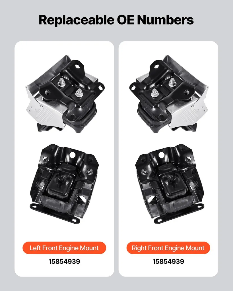 Support Moteur Robuste pour V8 5.3L (2007-2013) - Kit Gauche/Droite