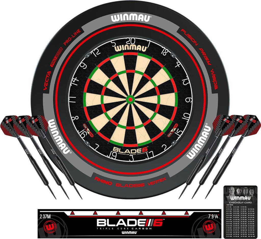 Winmau Dartboard / Dartscheibe "Blade 6" inkl. Zubehör-Set Produktbild 