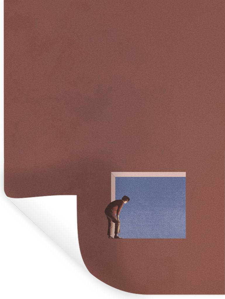 MuchoWow Wandtattoo Wandsticker Wandaufkleber Mensch - Jahrgang - Design 120x160 cm Selbstklebend und Repositionierbar - Wierderverwendbar - Selb...