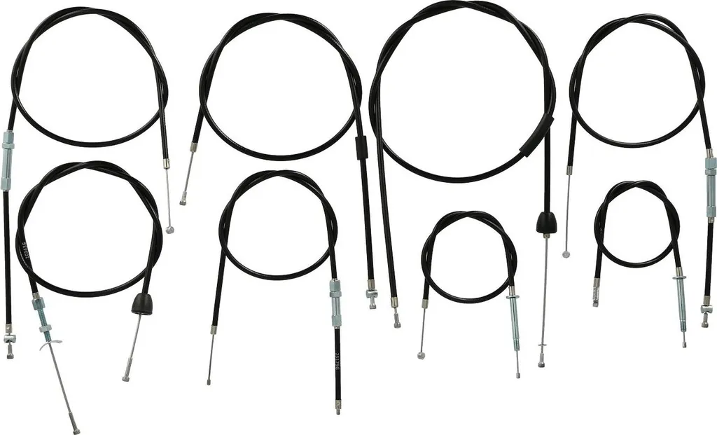 Kit Câble Bowden Noir Simson Schwalbe KR51/1 - 8 Pièces Boîte Manuelle