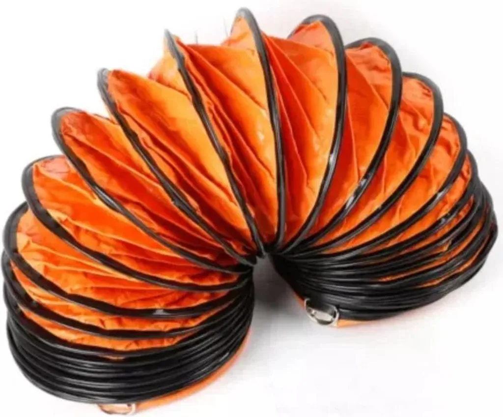 Tuyau de ventilation flexible anti-écrasement Ø30 cm orange - 2