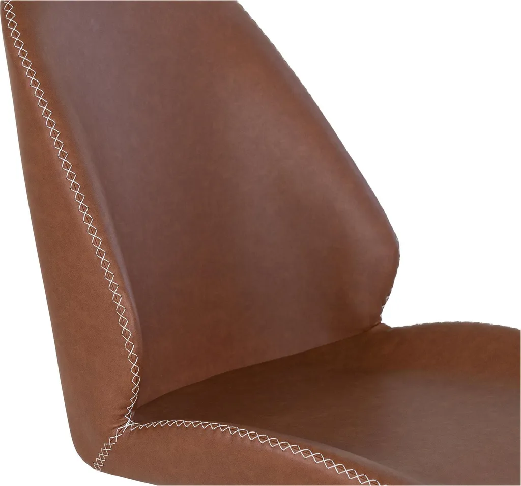 Fauteuil de Table MonteCarlo Pivotant Marron pour Repas Confortables