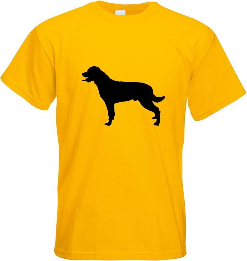 Kiwistar - T-Shirt - gelb - Rottweiler Hunderasse Dog Herren Funshirt Bedruckt Design Sprüche Spruch Motive - mit Motiv Bedruckt - Funshirt Design...