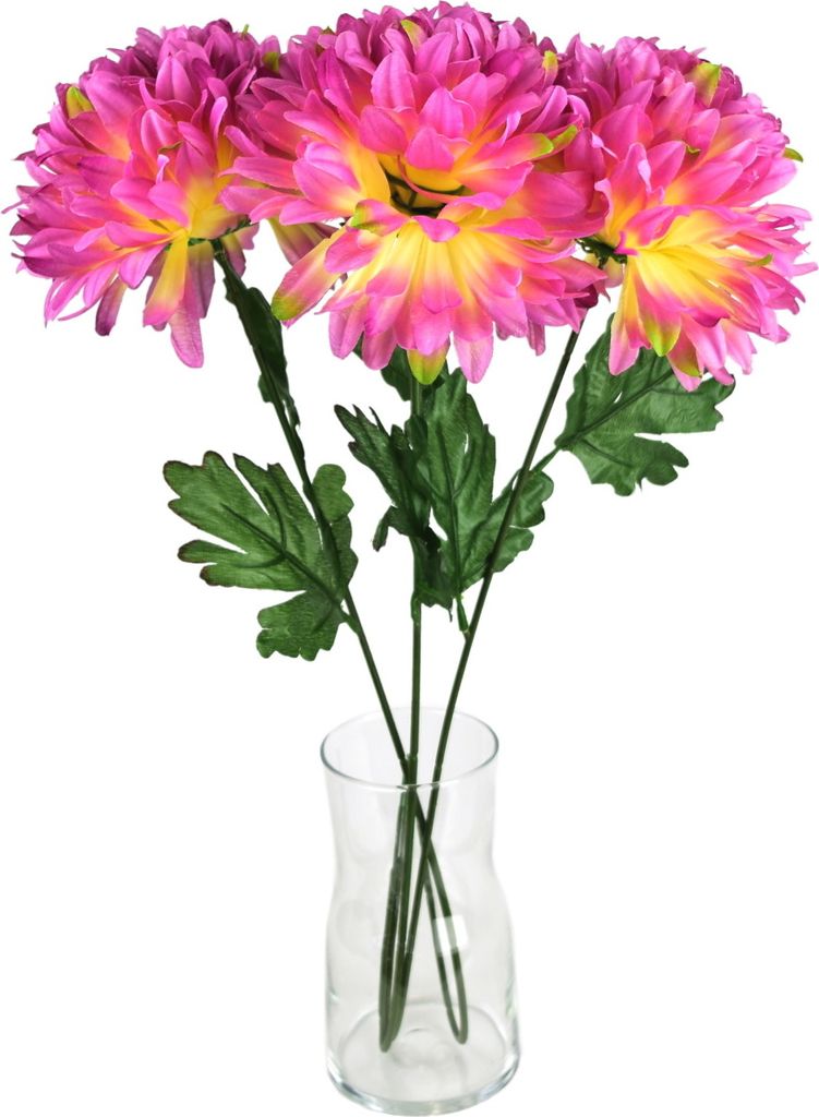 Chrysantheme rosa Ø17cm/65 cm - 3 Stück