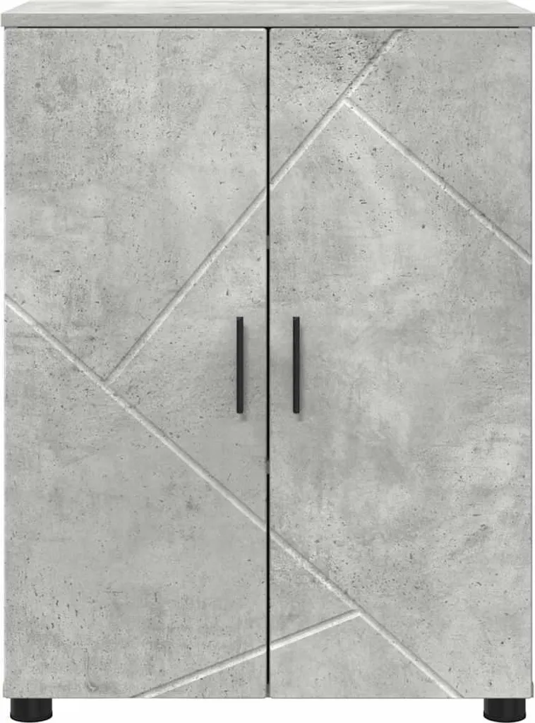 Offerta Mobile Bagno SYFAX Grigio Cemento 60x35x80 cm - Robusto e Bello - 5