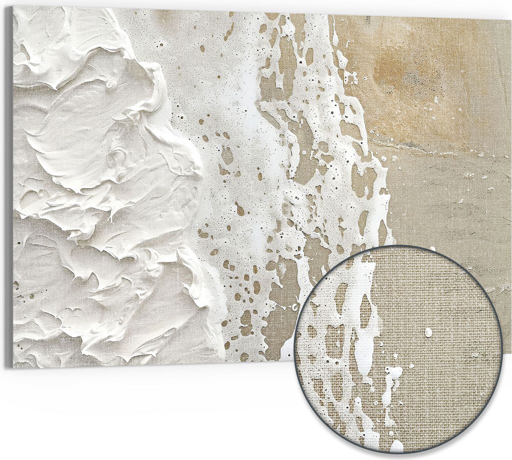 DEQORI Hybrid Leinwand Bild 90x60 cm 'Abstrakte Produktbild 
