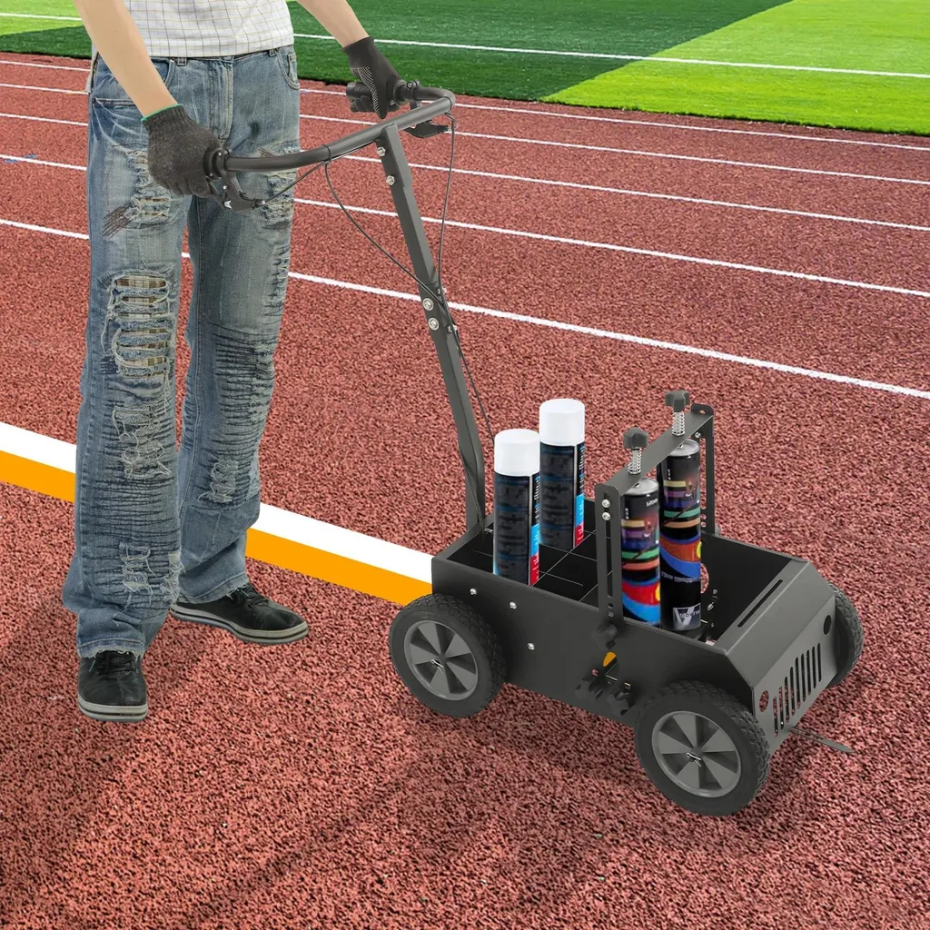 Traceur de lignes à 4 roues Ø20 cm avec 12 compartiments acier inoxydable - 2