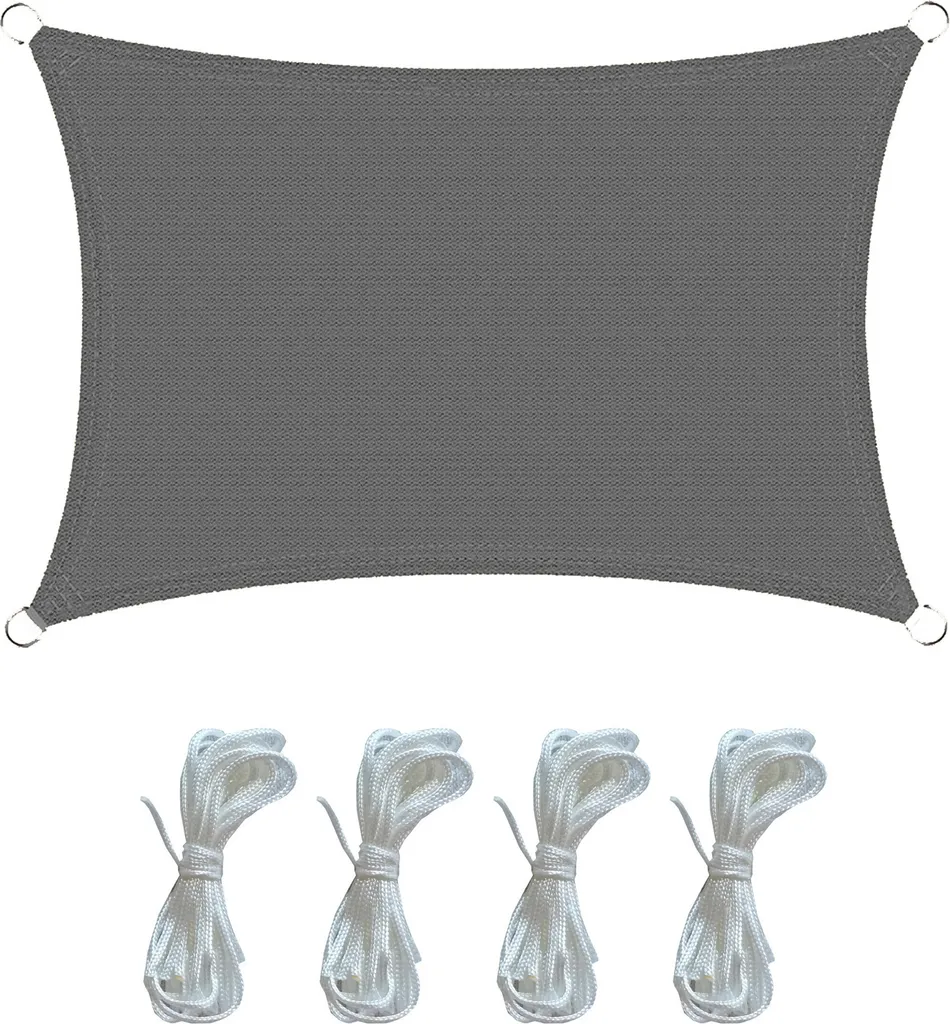 Vela Parasole 2x3 Rebecca Mobili HDPE | Ombreggiante Grigio 160g