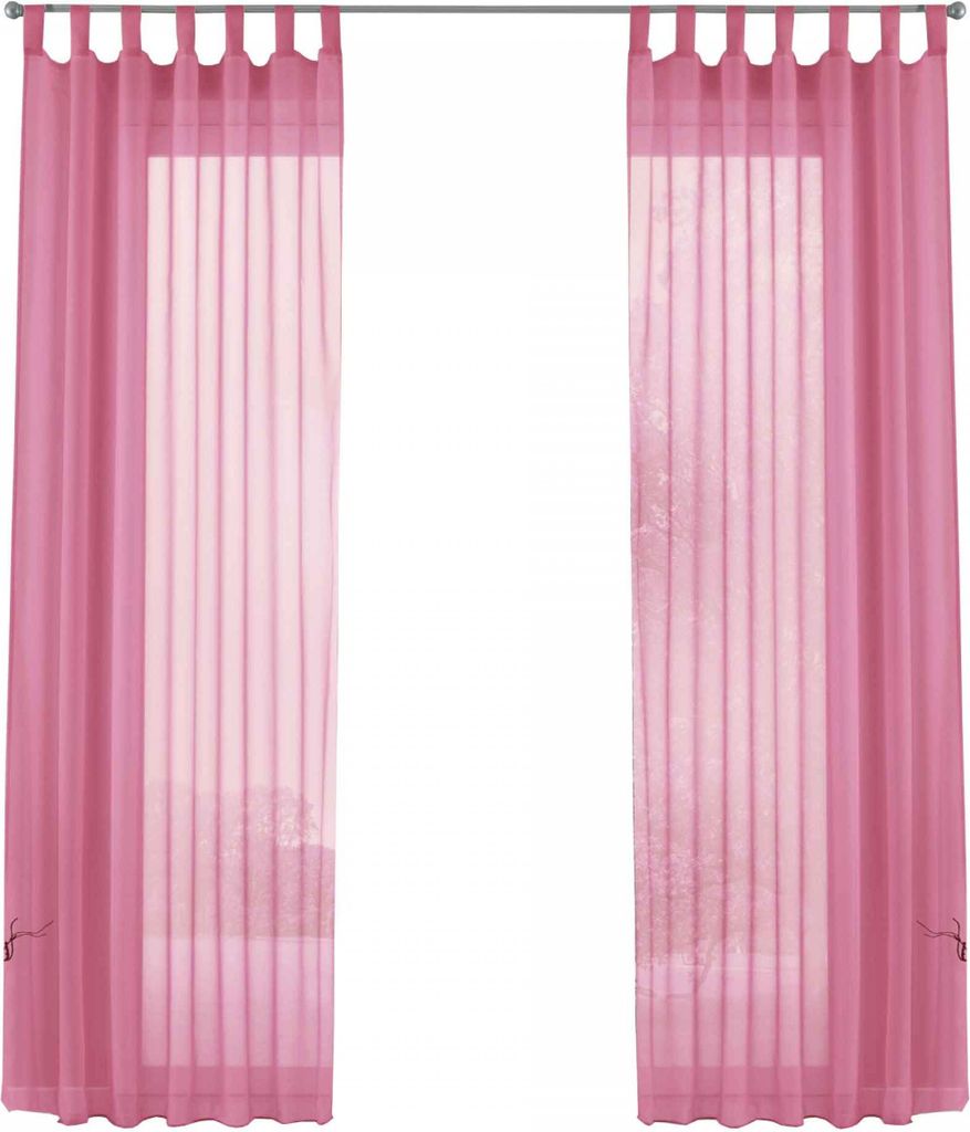 2er-Pack Gardinen Transparent Vorhang Set Wohnzimmer Voile Produktbild 4