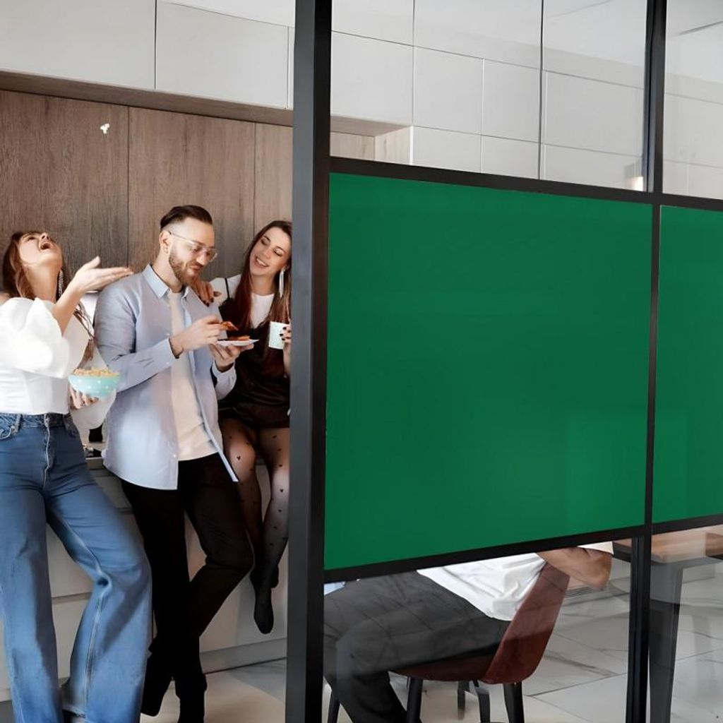 DIMEXACT - DIMEXACT Selbstklebende Verdunklungsfolie für Fenster und Scheiben, Sichtschutz, Seerosengrün, Breite 1,52 m, Rolle -122 cm x 1.5 m - ...