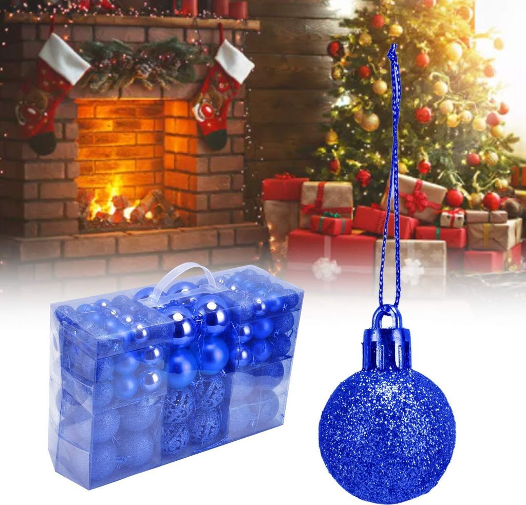 Set Decorazioni Natalizie 32 Pezzi Oro E Rosso | Palline Infrangibili, Campanelle, Tamburi | Addobbi Per Albero E Casa