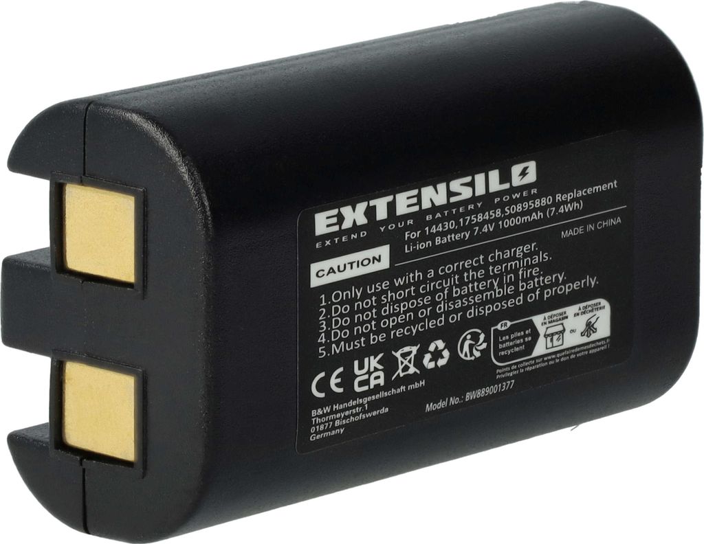 Akumulator EXTENSILO kompatybilny z Dymo LabelManager PnP, Zdjęcie produktu 