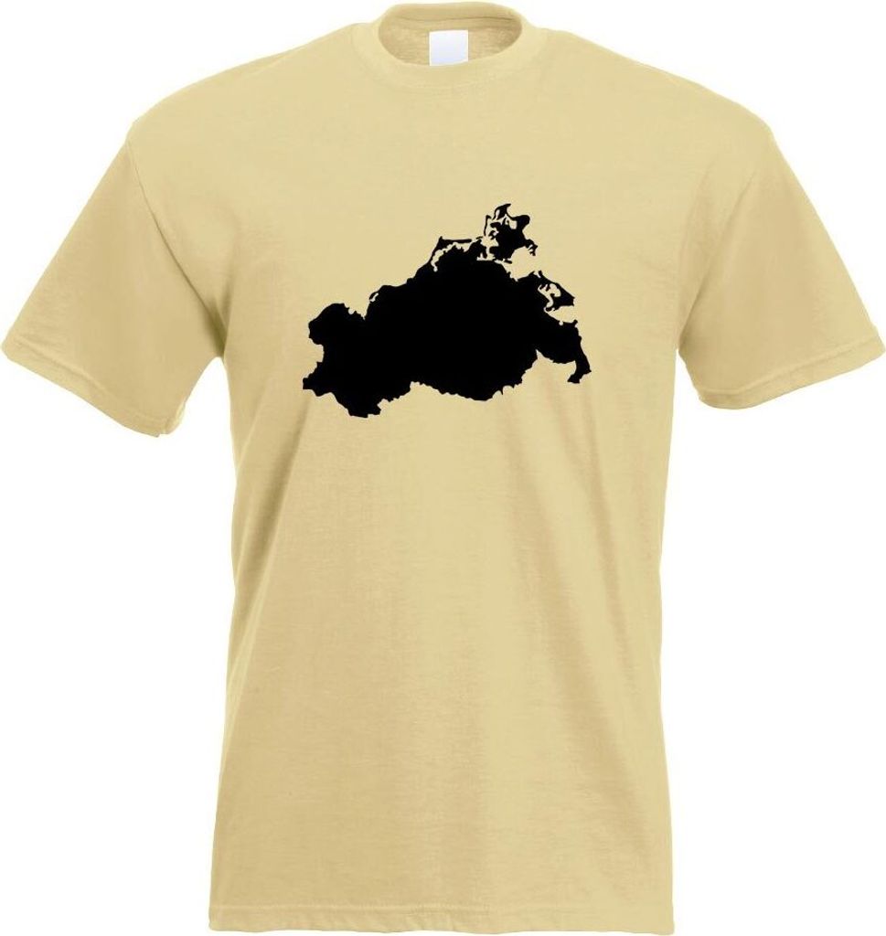 Kiwistar - T-Shirt - Khaki - Mecklenburg - Vorpommern Motiv Bedruckt Funshirt Design Print - mit Motiv Bedruckt - Funshirt Design - Sport - Freizei...