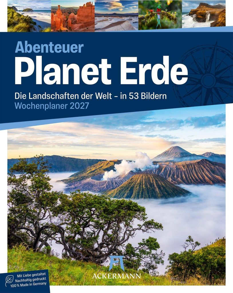 Planet Erde Wochenplaner Kalender 2027 | Landschaften der Welt
