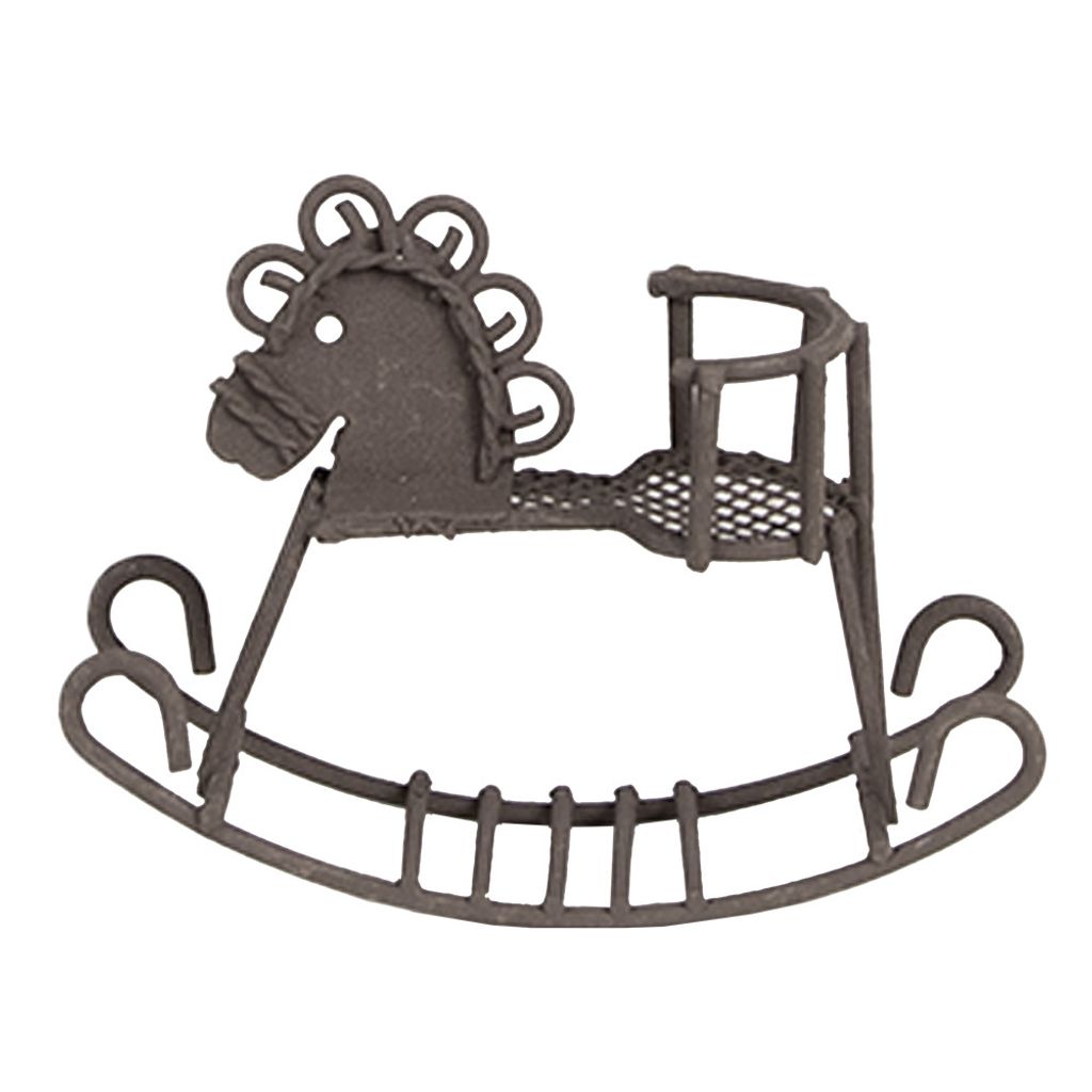 Clayre & Eef Dekorationsfigur Pferd 9x3x6 cm Braun Metall