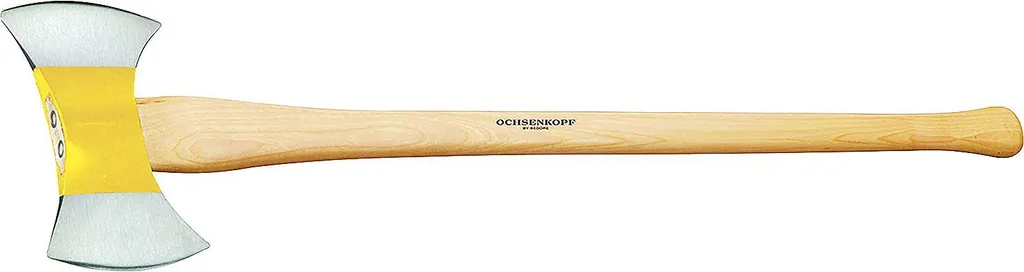 Hache double pour abattage forestier Ochsenkopf ILTIS Canada jaune