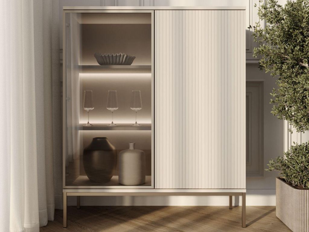 GrainGold Vitrinenschrank Deo - Vitrine mit Tür - Vitrine Produktbild 
