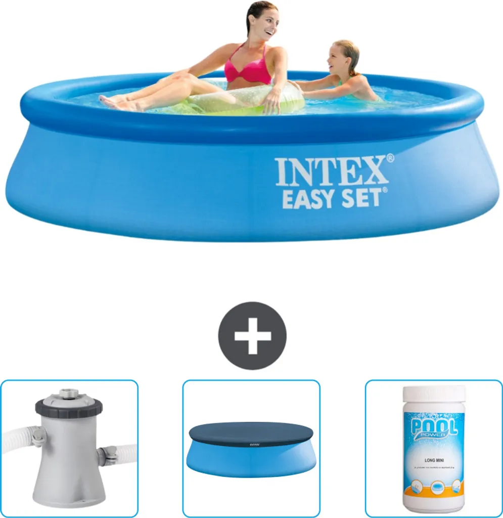 Piscina Intex Rotonda 244x61 cm - Kit Estate Senza Pensieri con Pompa