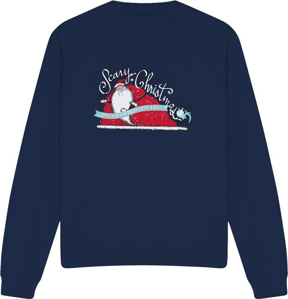 The Nightmare Before Christmas - Sweatshirt für Herren/Damen Uni, weihnachtliches Design TV26587 (M) (Marine)