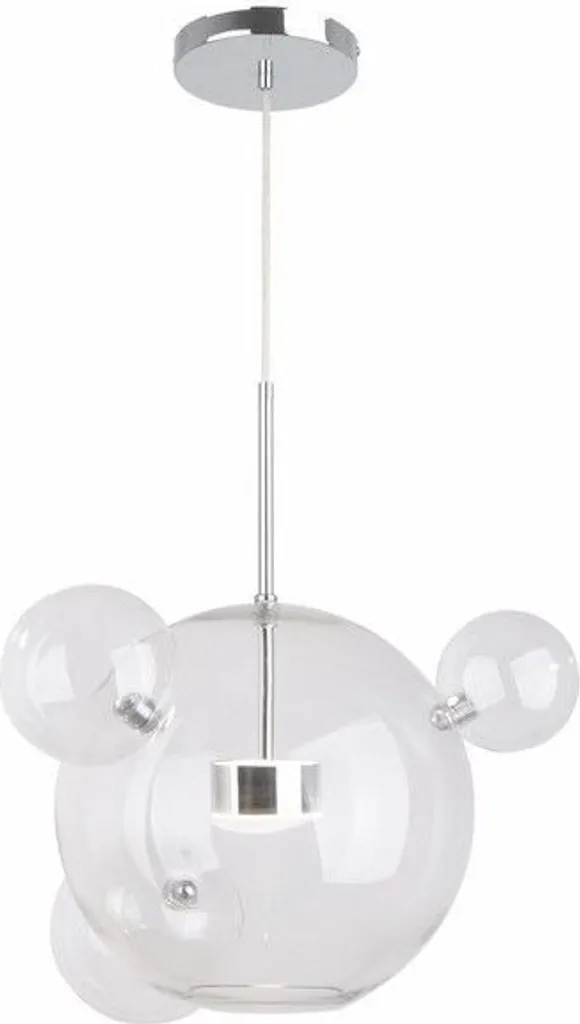 Suspension LED Salon et Salle à Manger Multiverse Chrome 120cm
