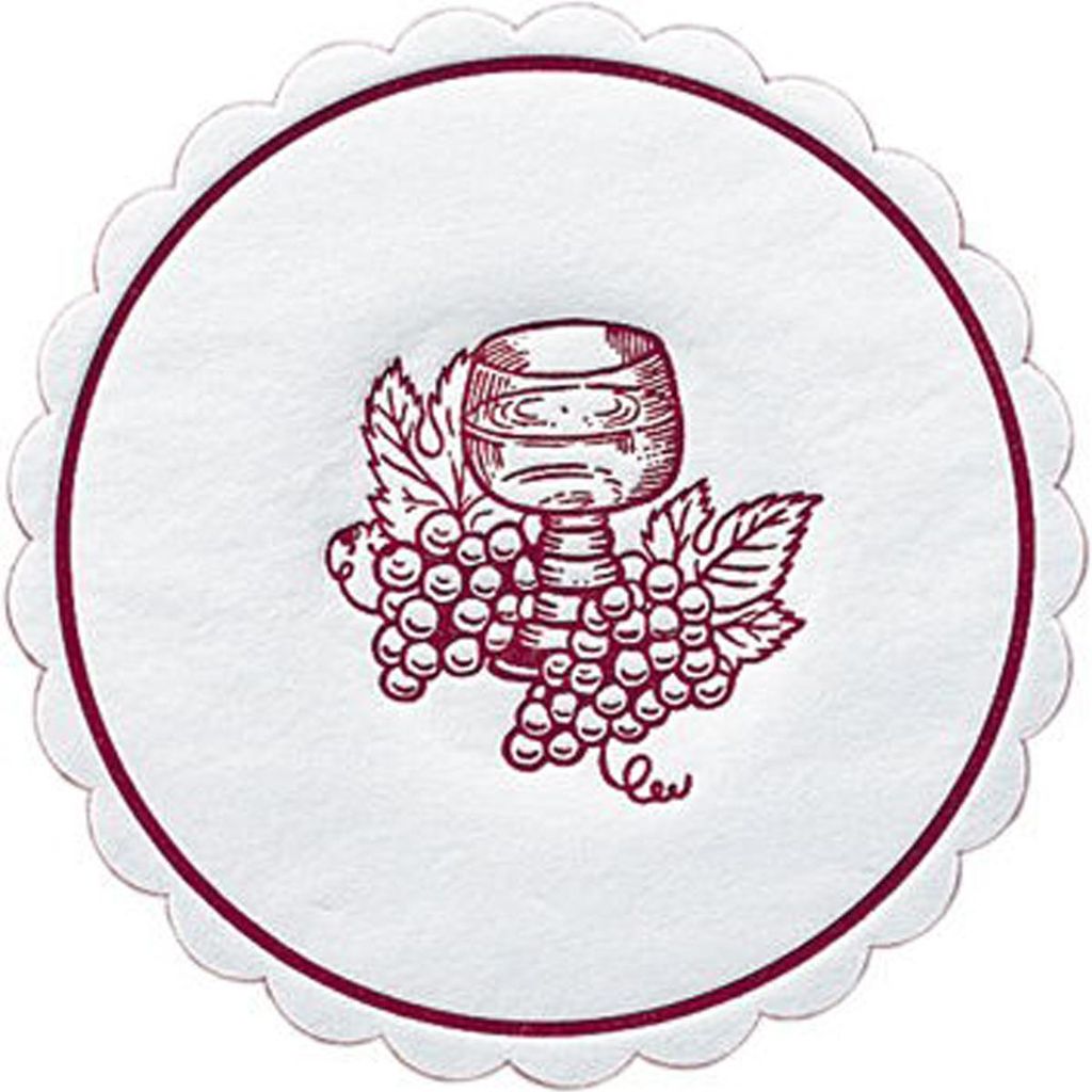 Duni Glasuntersetzer Traube bordeaux 10cm 8lagig 250 Stück Zdjęcie produktu 