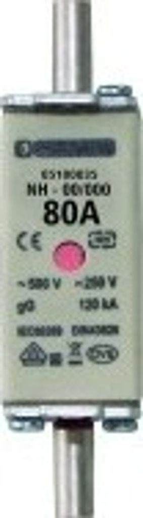 3 Stück NH-Sicherungseinsatz PSI NH00 80A KTF-C 05100035