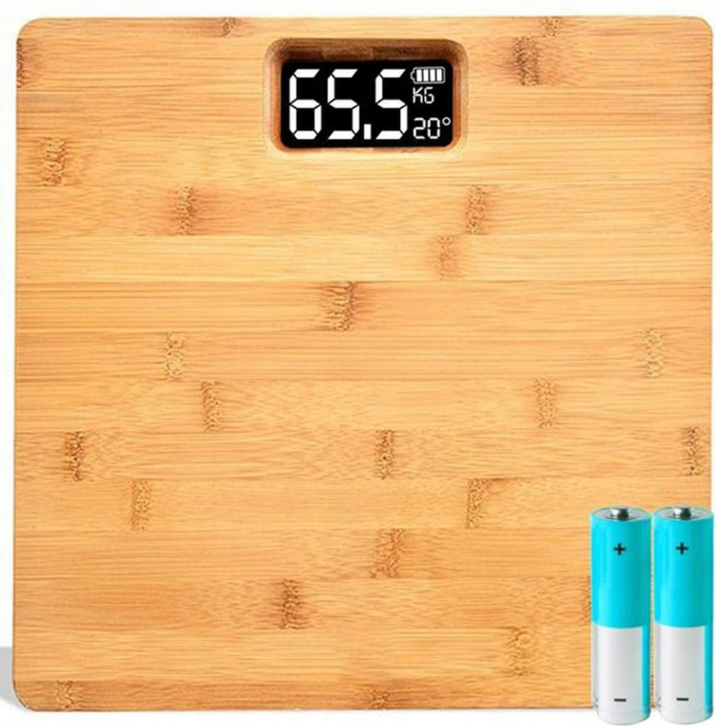 Balance de Salle de Bain Électronique Bambou Classique Image du produit 