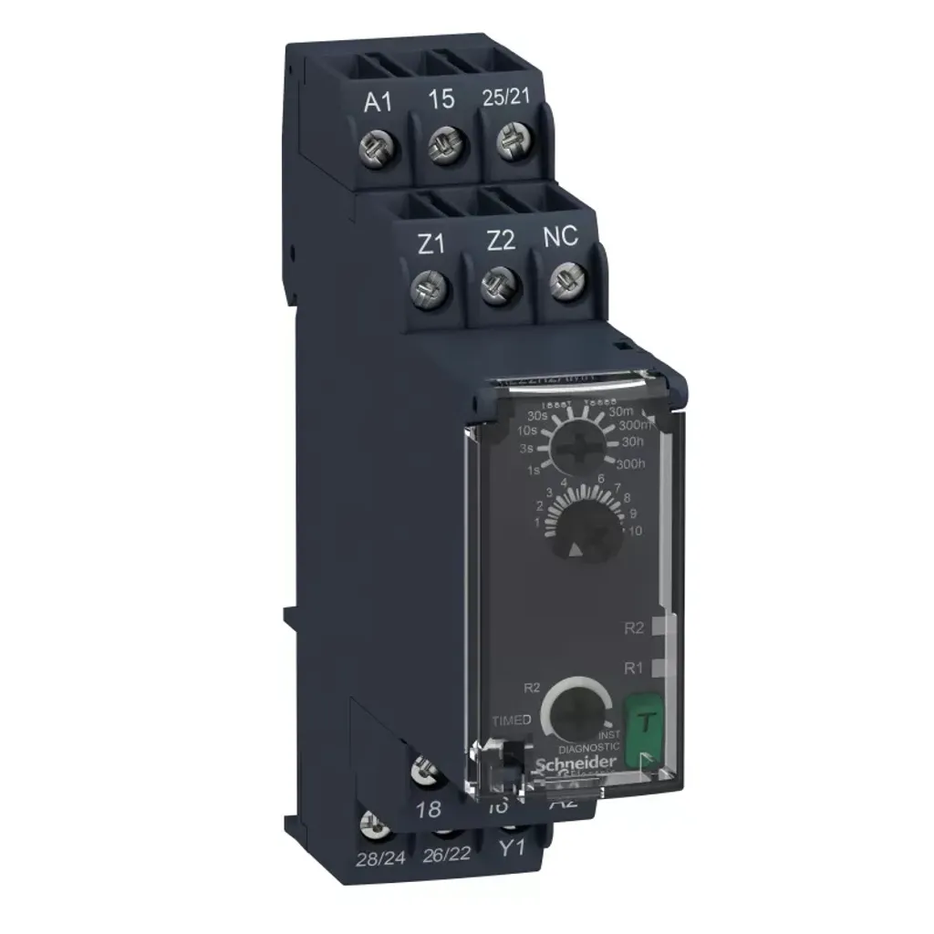 Relais temporisé pour automatisme industriel Schneider RE22R2AMR 24-240V