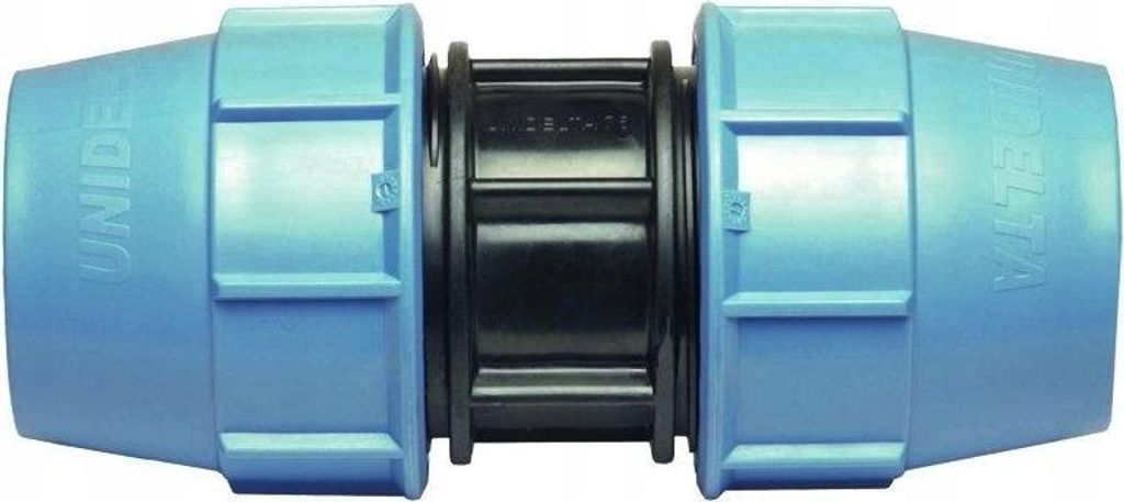 Raccord d'eau PE 40×40 - Noir/Bleu - Résistant à la haute Image du produit 