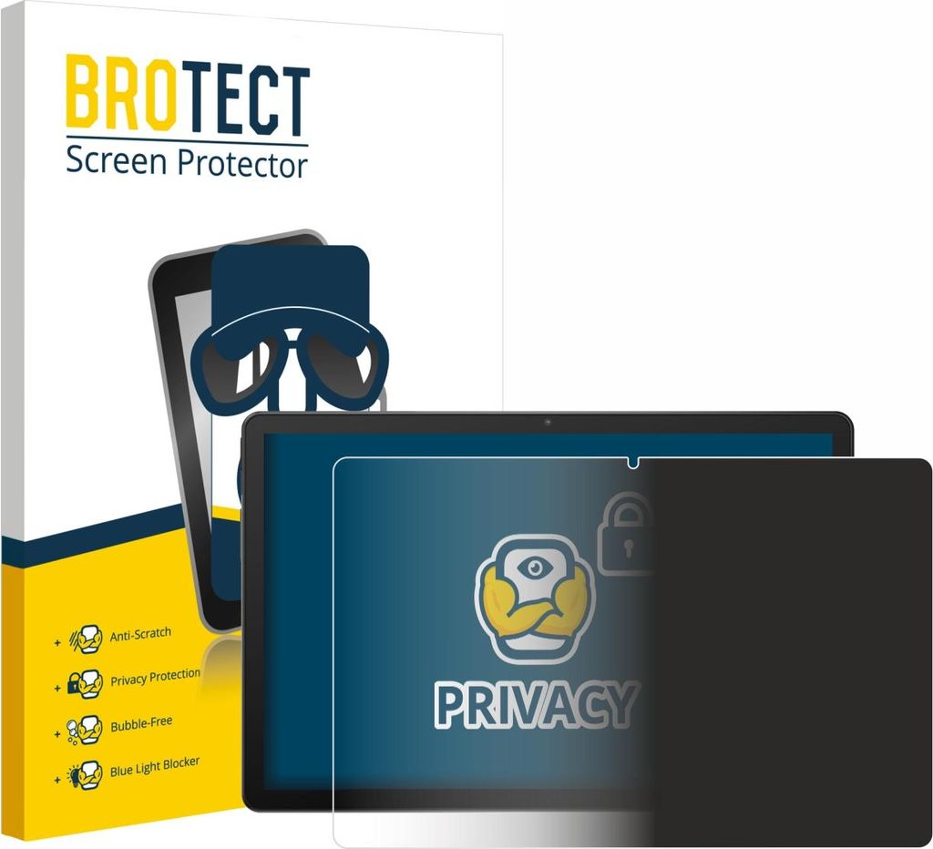 BROTECT Sichtschutzfolie für Sunmi CPad 11" Anti-Spy Privacy Sichtschutz Blickschutz Folie Blaulicht-Schutz