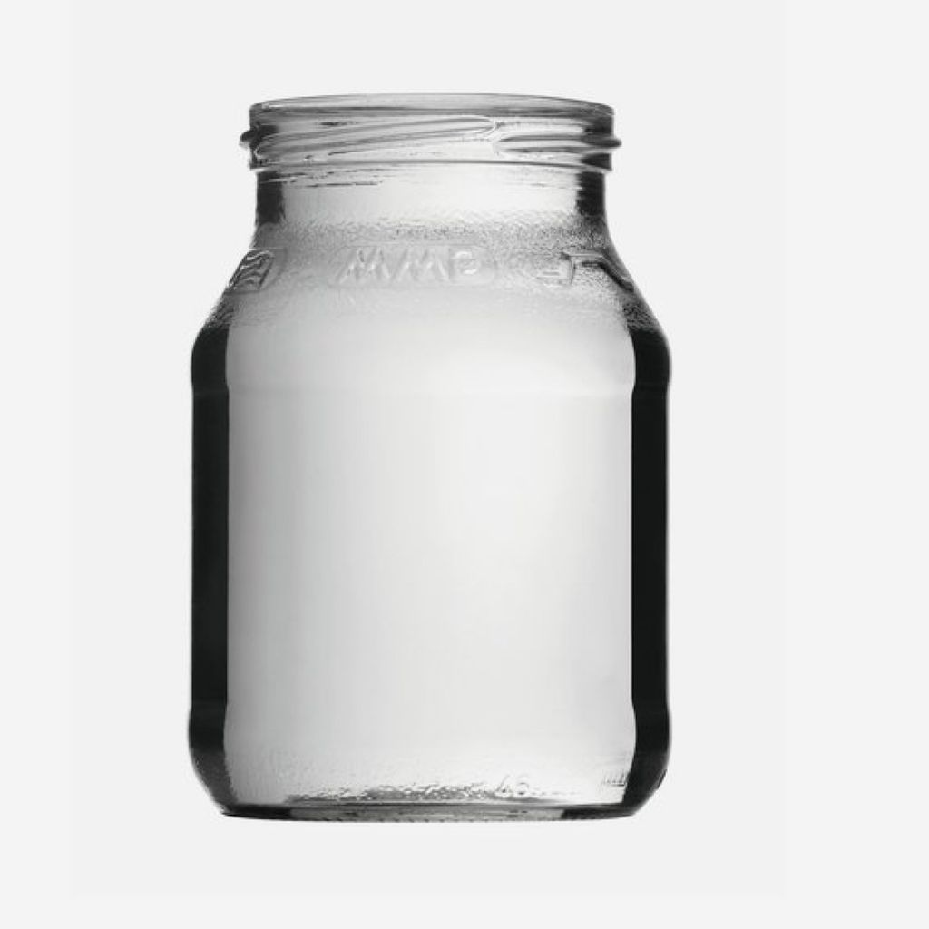 JOGHURTGLAS 500ML, WEISSGLAS, 4er Set mit Deckel Produktbild 