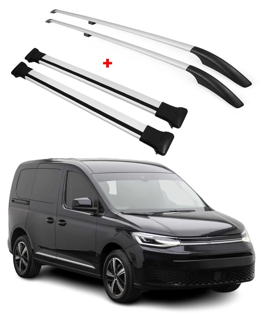 Kit Barres de toit pour VW Caddy 5 2020-2025 L1 Empattement Image du produit 
