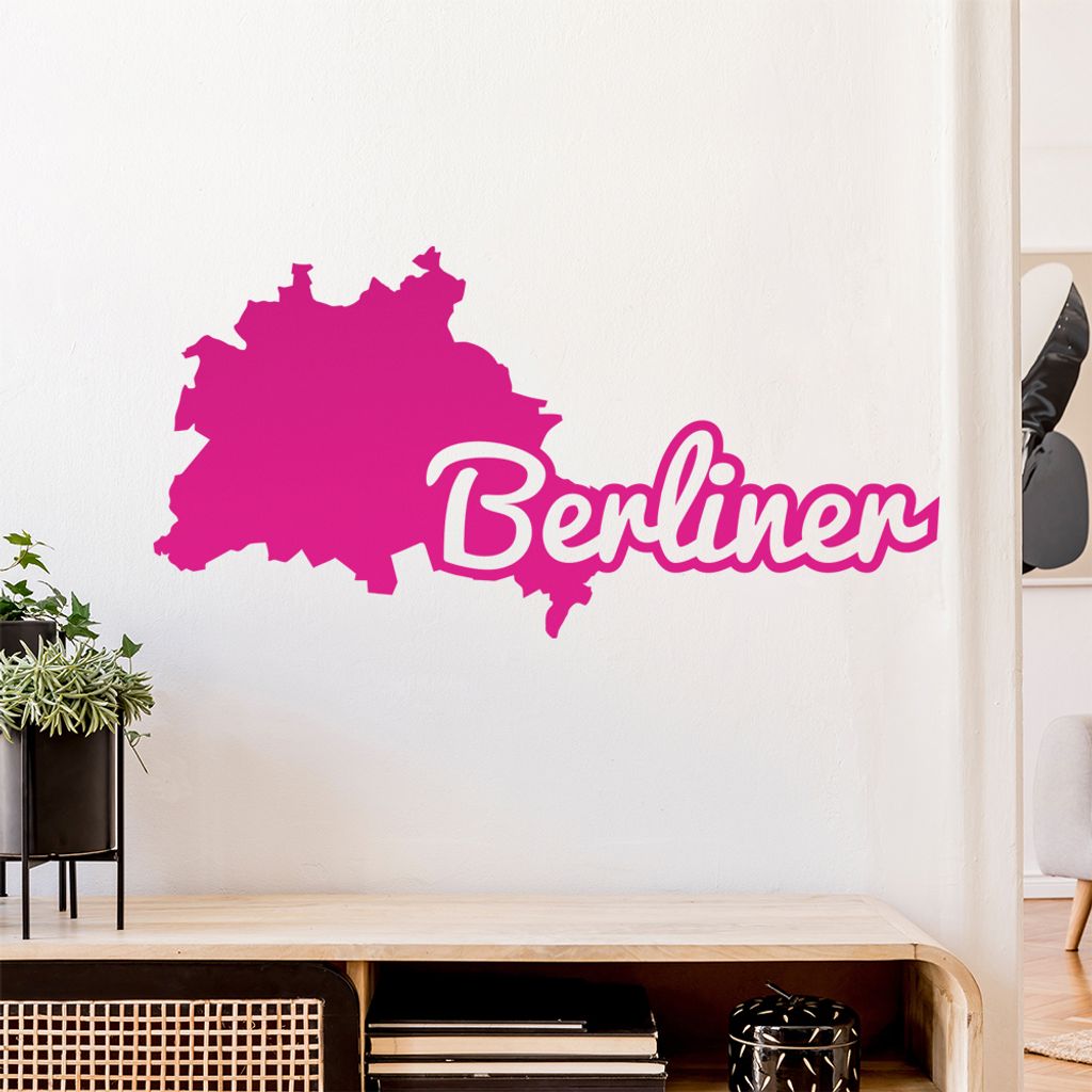 Berliner Herkunft Wandtattoo Wandaufkleber Wall Sticker - Dekoration, Küche, Wohnzimmer, Schlafzimmer, Badezimmer
