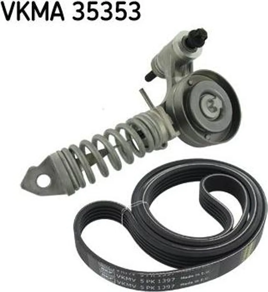 Kit Courroie SKF VKMA 35353 Anti-Bruit et Usure pour Zafira et Corsa