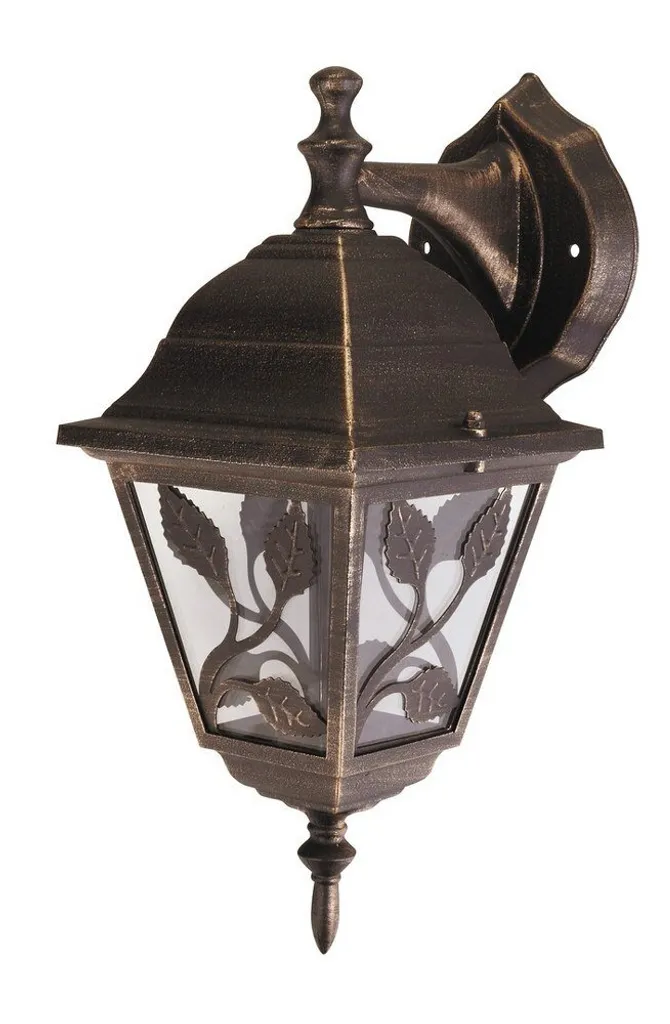 Rabalux 8244 Haga: Lampada da Parete Esterno Oro Antico Classica IP44