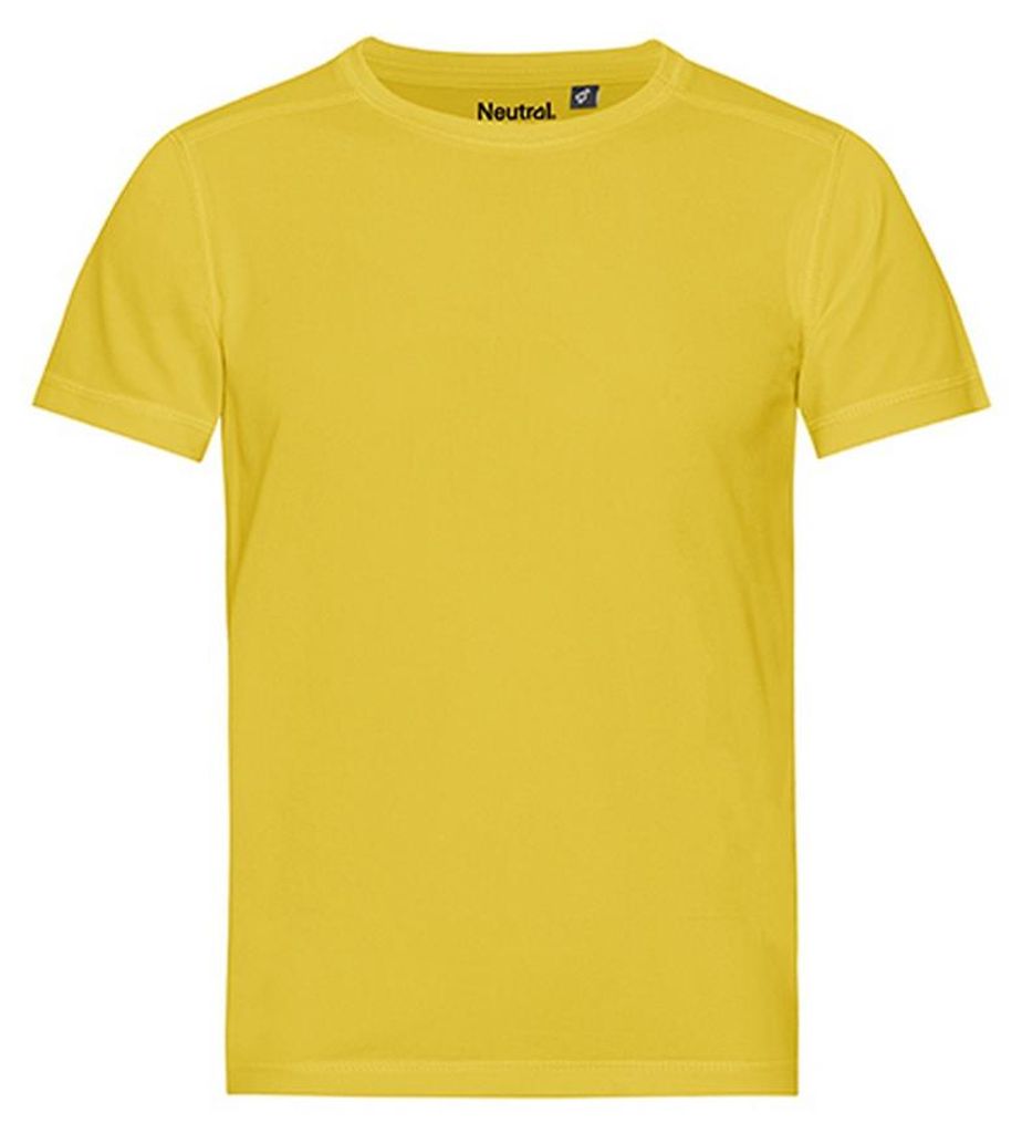 Neutral - T-Shirt für Kinder, Performance, recyceltes Material LT4676 (152-158) (Gelb)